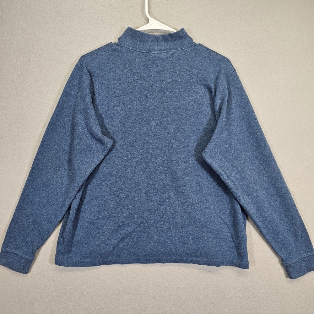 Women's L.L. Bean Heather Blue Turtleneck Pullover Size XL Reg 0ND15 100% Cotton - Picture 8 of 11